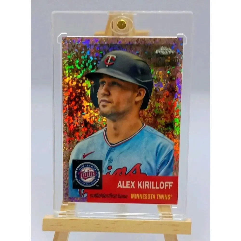 Topps Chrome Rose Gold Rainbow Refractor #236 2022 SP 64/75 Alex Kirilloff - Picture 3 of 9